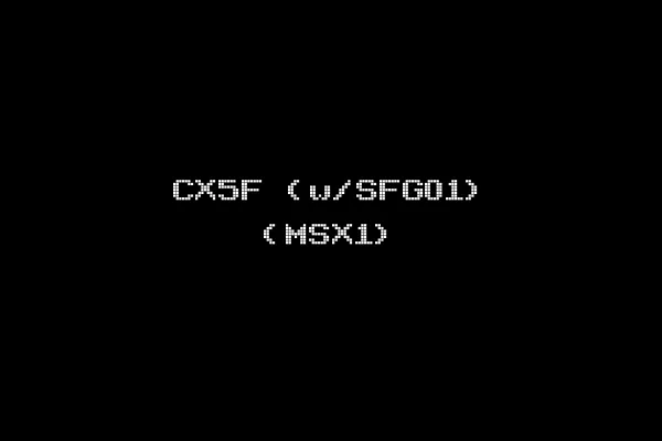 CX5F (w/SFG01) (MSX1)