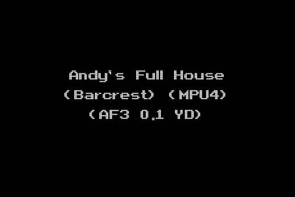 Andy's Full House (Barcrest) (MPU4) (AF3 0.1 YD)