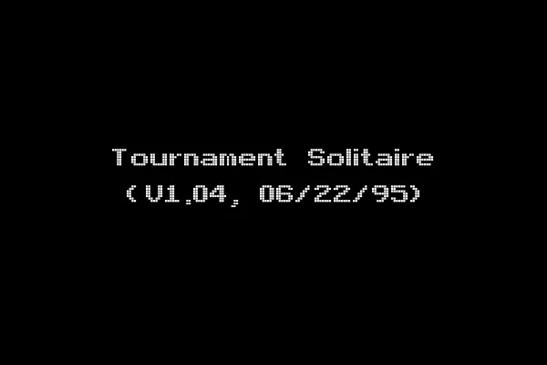 Tournament Solitaire (V1.04, 06/22/95)
