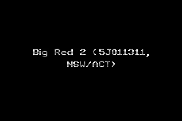 Big Red 2 (5J011311, NSW/ACT)