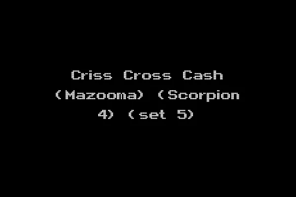 Criss Cross Cash (Mazooma) (Scorpion 4) (set 5)