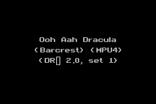Ooh Aah Dracula (Barcrest) (MPU4) (DR_ 2.0, set 1)