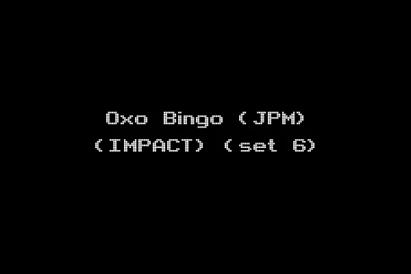 Oxo Bingo (JPM) (IMPACT) (set 6)