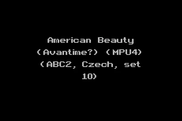 American Beauty (Avantime?) (MPU4) (ABC2, Czech, set 10)
