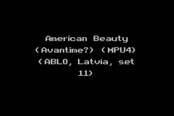 American Beauty (Avantime?) (MPU4) (ABL0, Latvia, set 11)