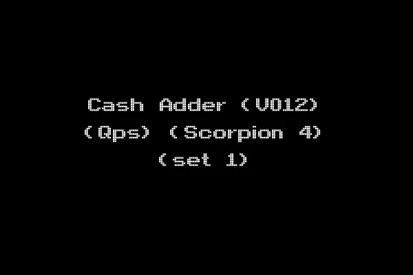 Cash Adder (V012) (Qps) (Scorpion 4) (set 1)