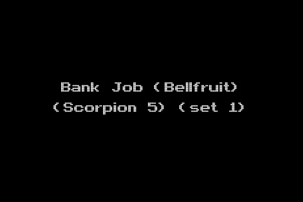 Bank Job (Bellfruit) (Scorpion 5) (set 1)