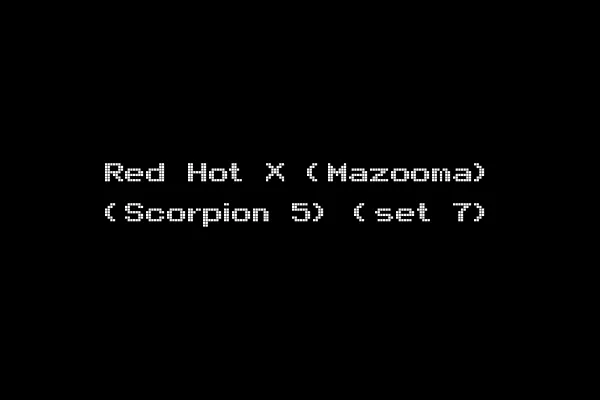 Red Hot X (Mazooma) (Scorpion 5) (set 7)