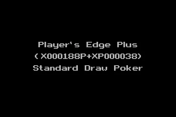 Player's Edge Plus (X000188P+XP000038) Standard Draw Poker
