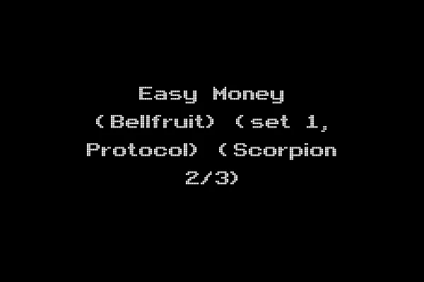Easy Money (Bellfruit) (set 1, Protocol) (Scorpion 2/3)