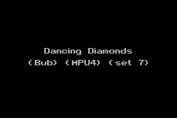 Dancing Diamonds (Bwb) (MPU4) (set 7)