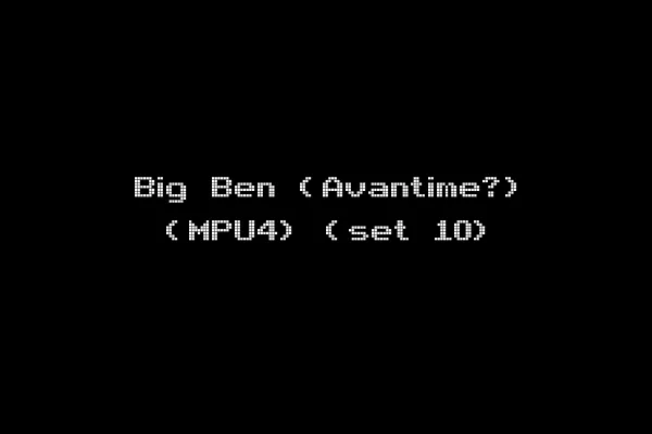 Big Ben (Avantime?) (MPU4) (set 10)