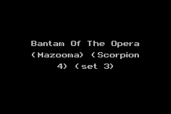 Bantam Of The Opera (Mazooma) (Scorpion 4) (set 3)