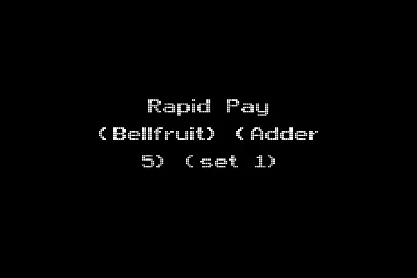 Rapid Pay (Bellfruit) (Adder 5) (set 1)