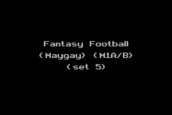 Fantasy Football (Maygay) (M1A/B) (set 5)
