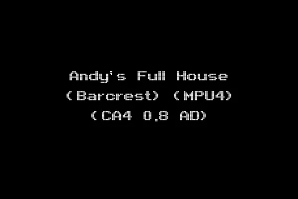 Andy's Full House (Barcrest) (MPU4) (CA4 0.8 AD)