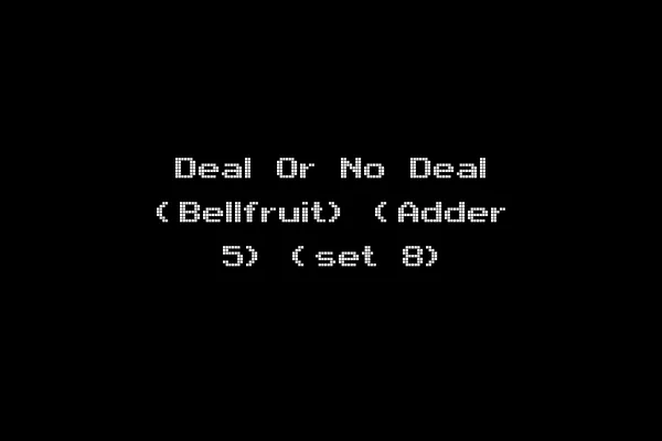 Deal Or No Deal (Bellfruit) (Adder 5) (set 8)
