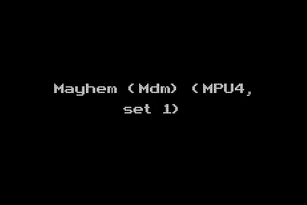Mayhem (Mdm) (MPU4, set 1)