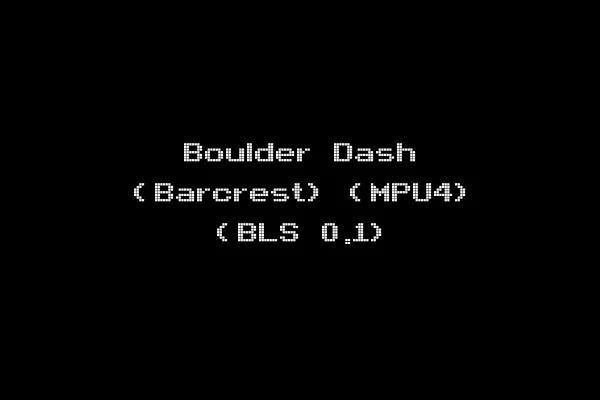 Boulder Dash (Barcrest) (MPU4) (BLS 0.1)