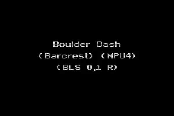Boulder Dash (Barcrest) (MPU4) (BLS 0.1 R)