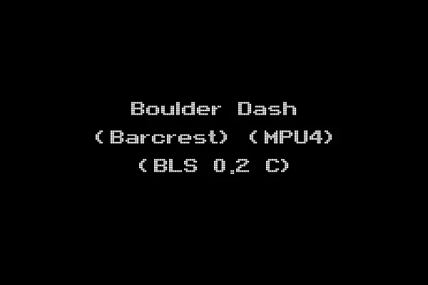 Boulder Dash (Barcrest) (MPU4) (BLS 0.2 C)