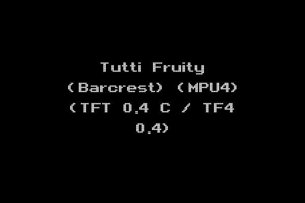 Tutti Fruity (Barcrest) (MPU4) (TFT 0.4 C / TF4 0.4)