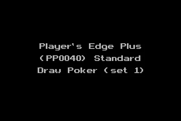 Player's Edge Plus (PP0040) Standard Draw Poker (set 1)