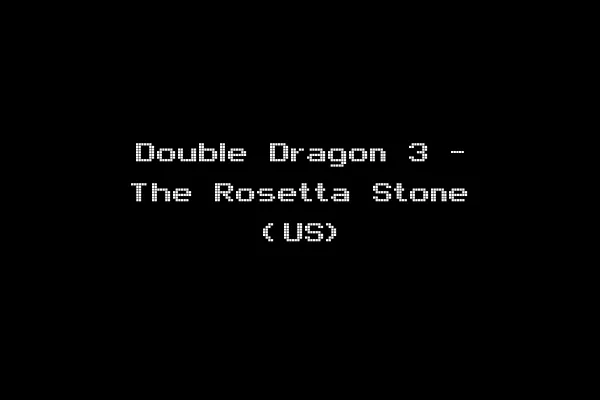 Double Dragon 3 - The Rosetta Stone (US)