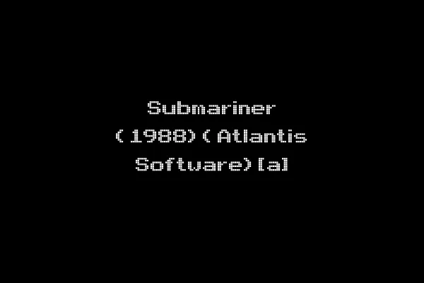 Submariner (1988)(Atlantis Software)[a]