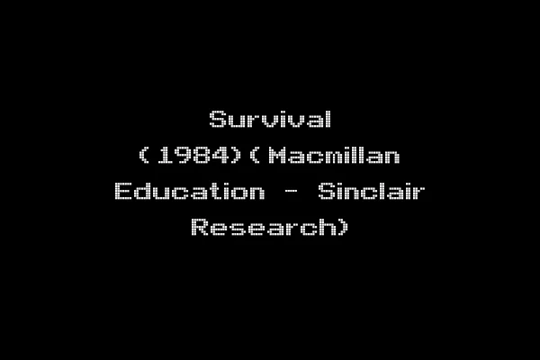 Survival (1984)(Macmillan Education - Sinclair Research)