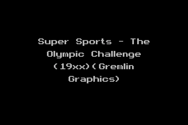 Super Sports - The Olympic Challenge (19xx)(Gremlin Graphics)