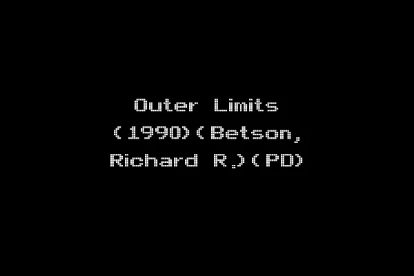 Outer Limits (1990)(Betson, Richard R.)(PD)