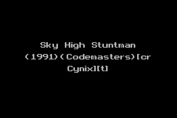 Sky High Stuntman (1991)(Codemasters)[cr Cynix][t]