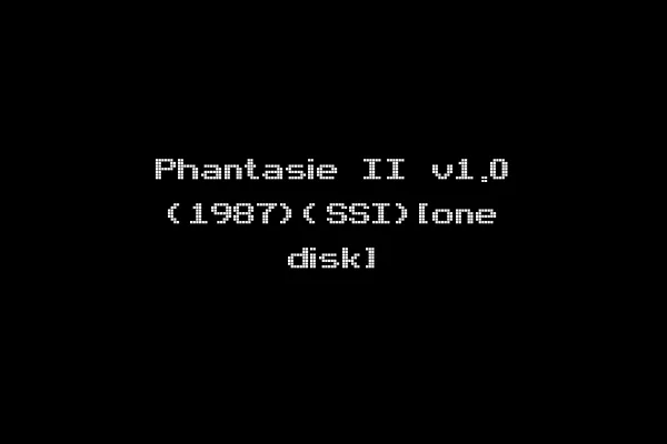 Phantasie II v1.0 (1987)(SSI)[one disk]