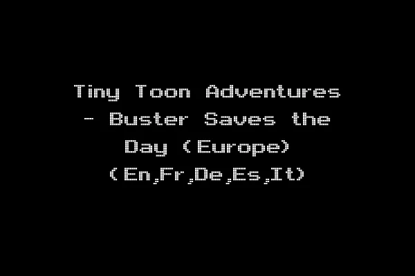 Tiny Toon Adventures - Buster Saves the Day (Europe) (En,Fr,De,Es,It)