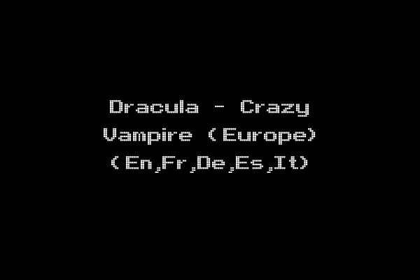 Dracula - Crazy Vampire (Europe) (En,Fr,De,Es,It)