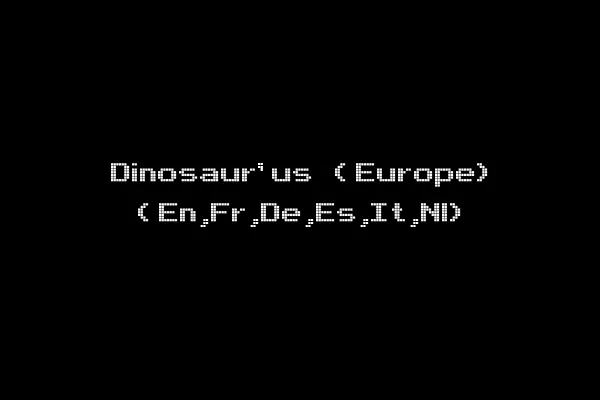 Dinosaur'us (Europe) (En,Fr,De,Es,It,Nl)