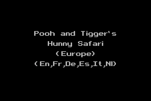Pooh and Tigger's Hunny Safari (Europe) (En,Fr,De,Es,It,Nl)