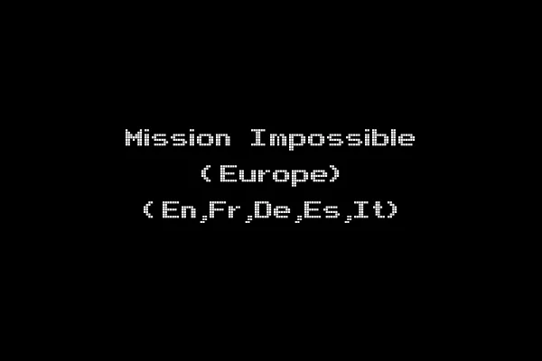 Mission Impossible (Europe) (En,Fr,De,Es,It)