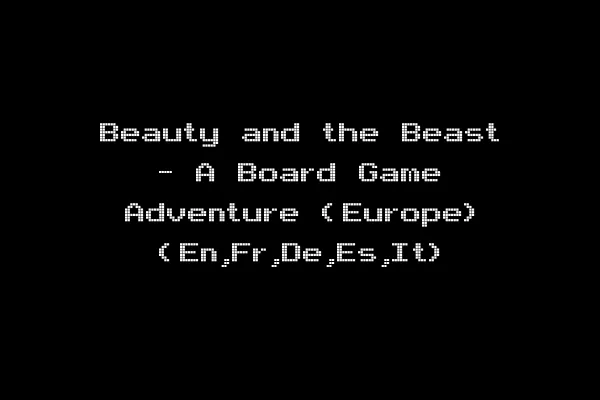 Beauty and the Beast - A Board Game Adventure (Europe) (En,Fr,De,Es,It)