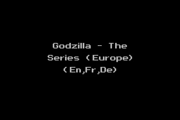 Godzilla - The Series (Europe) (En,Fr,De)