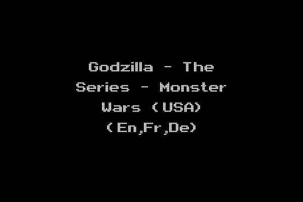 Godzilla - The Series - Monster Wars (USA) (En,Fr,De)