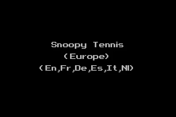 Snoopy Tennis (Europe) (En,Fr,De,Es,It,Nl)