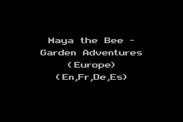 Maya the Bee - Garden Adventures (Europe) (En,Fr,De,Es)