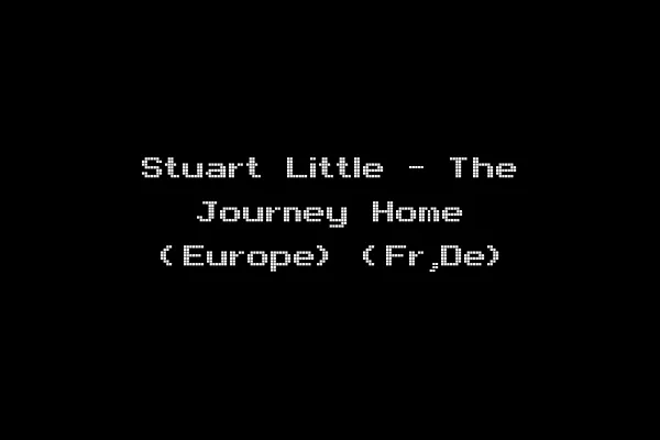 Stuart Little - The Journey Home (Europe) (Fr,De)