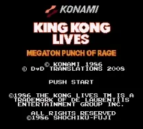 King Kong 2 - Ikari no Megaton Punch (Japan) [En by DvD Rev A] (~King Kong Lives - Megaton Punch of Rage)