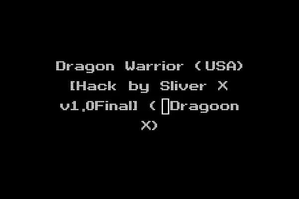 Dragon Warrior (USA) [Hack by Sliver X v1.0Final] (~Dragoon X)