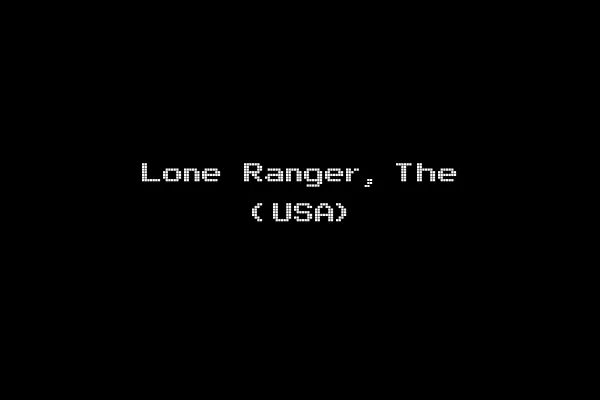 Lone Ranger, The (USA)