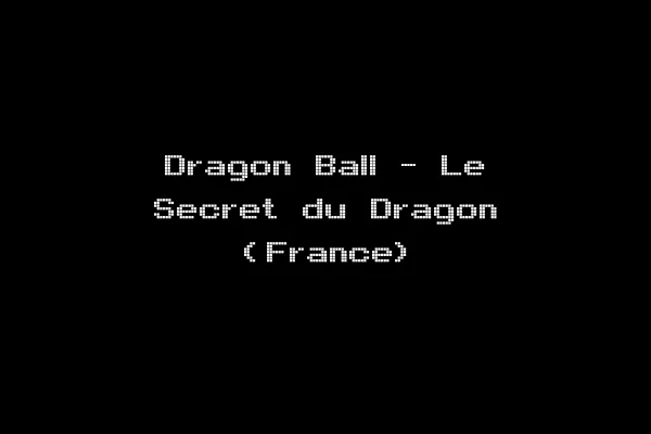 Dragon Ball - Le Secret du Dragon (France)