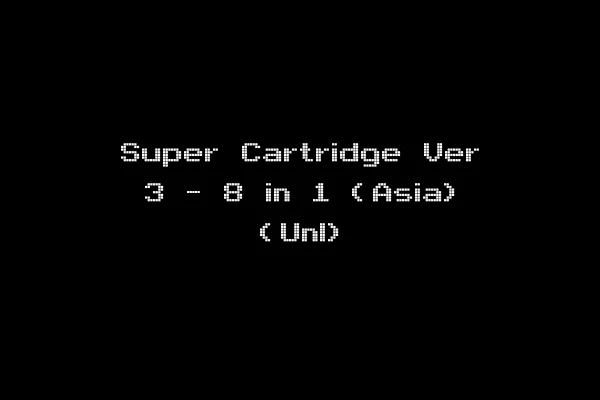 Super Cartridge Ver 3 - 8 in 1 (Asia) (Unl)